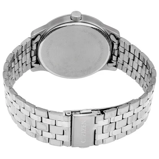 Bracelets JMS always Original Citizen Quartz Silver Dial Stainless Steel Mens Watch BI105056A