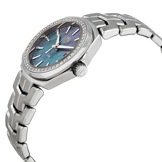 JMS always Watches Original Tag Heuer Link Blue Mother of Pearl Diamond Dial Ladies Watch WBC1315BA0600