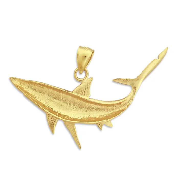 Necklaces Goldia 14K Gold Shark Pendant