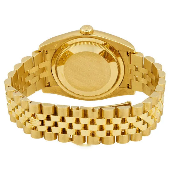 PreStyled Sets JMS always Original Rolex Oyster Perpetual Datejust 36 White Dial 18K Yellow Gold Automatic Mens Watch 116238WSJ