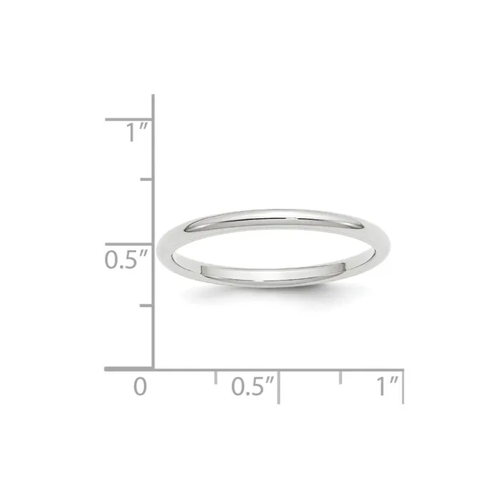 Solid 18K White Gold 2mm Standard Comfort Fit MensWomens Wedding Band Ring Size 8 Goldia Rings Solid 18K White Gold 2mm Standard Comfort Fit MensWomens Wedding Band Ring Size 8 Goldia Rings