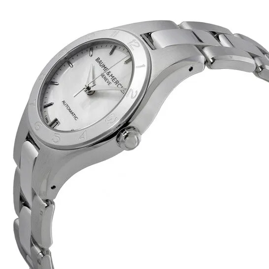 Watches Original Baume and Mercier Linea Automatic Mother of Pearl Dial Steel Ladies Watch 10035 JMS always