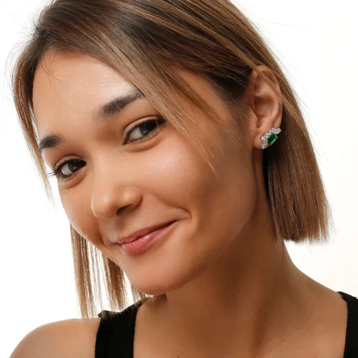 Earrings Trendolla Jewelry Emerald Earring The Earth jewelry Set collection Designed by Tanin