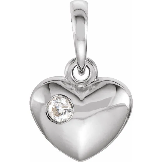 Necklaces TreasureFineJewelers Platinum 03 CT Diamond 1355x835 mm Heart Pendant