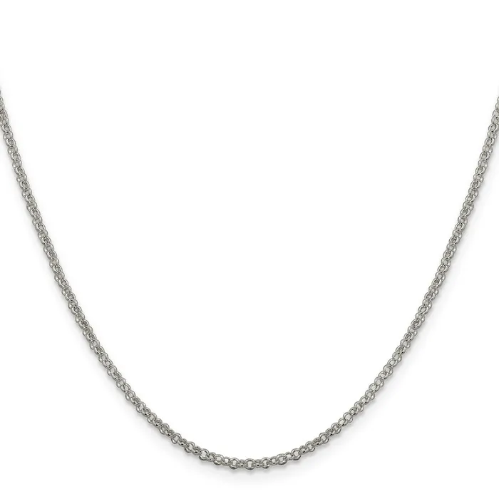 Rings TreasureFineJewelers Sterling Silver 2mm Rolo Chain