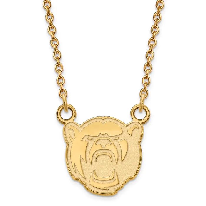 TreasureFineJewelers Necklaces 10K Yellow Gold Baylor University Small Pendant wilth Necklace TreasureFineJewelers Necklaces 10K Yellow Gold Baylor University Small Pendant wilth Necklace