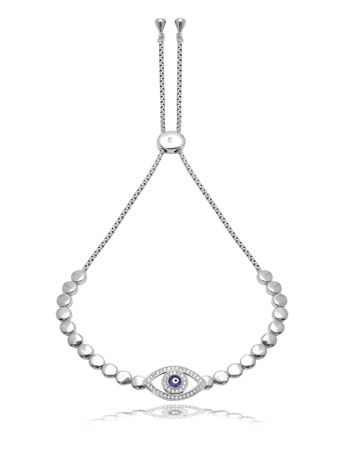 Curio Cottage Earrings Eye On An Evil Pure Silver Barcelet