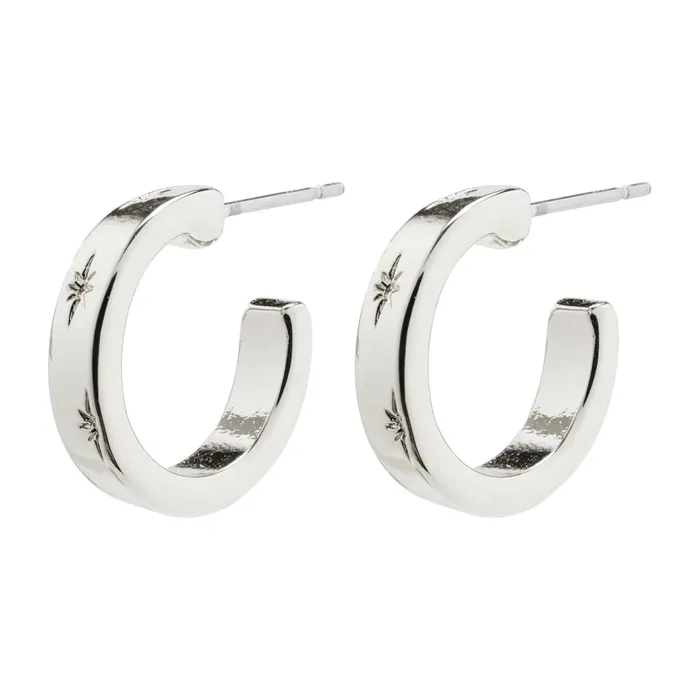 Rings Pilgrim Efia Silver Plated Hoops
