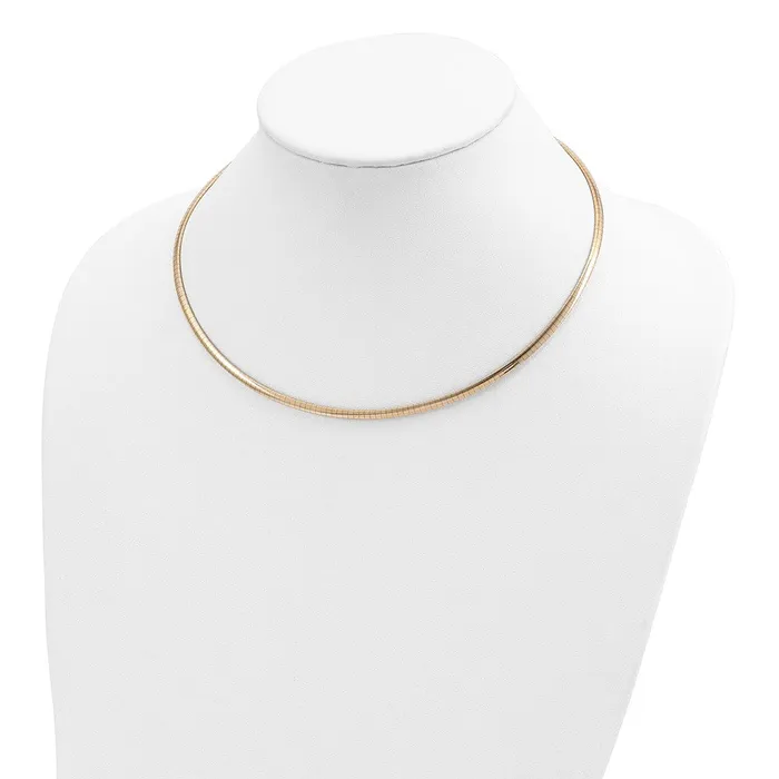 14k 3mm Domed Omega NecklaceWBCOD318 WB Choice Jewelry Necklaces 14k 3mm Domed Omega NecklaceWBCOD318 WB Choice Jewelry Necklaces