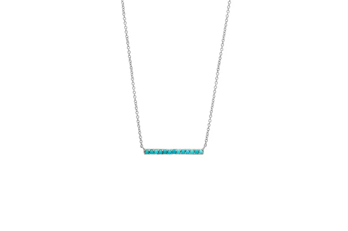 Necklaces Shylee Rose Jewelry Turquoise Bar Necklace