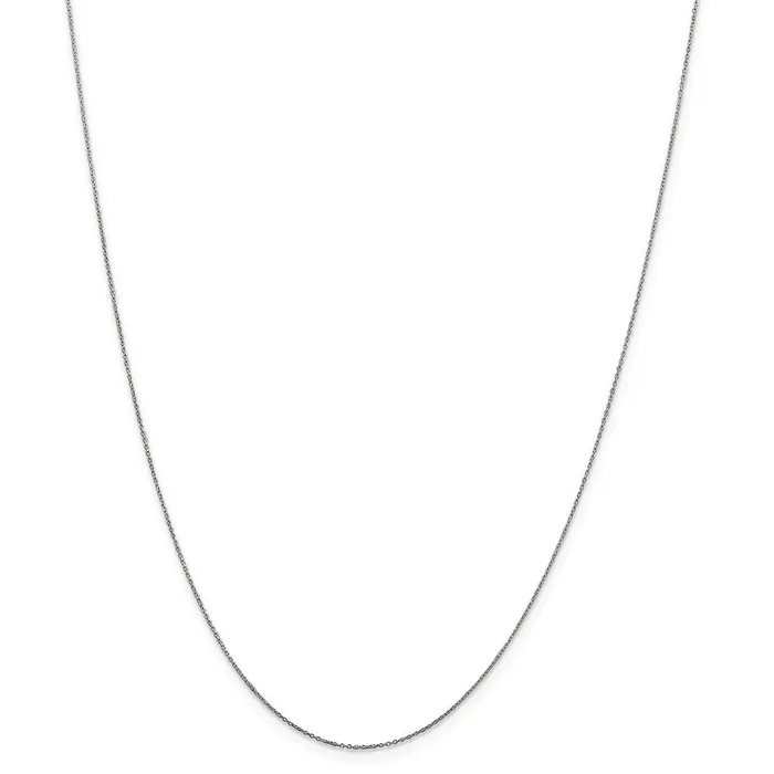 Rings 14k WG 6mm DC Round Open Link Cable ChainWBCPEN14520 WB Choice Jewelry