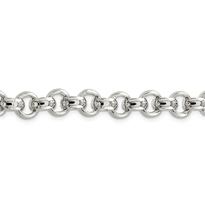 Sterling Silver 95mm Semisolid Rolo ChainWBCQFC10924 WB Choice Jewelry Rings Sterling Silver 95mm Semisolid Rolo ChainWBCQFC10924 WB Choice Jewelry Rings
