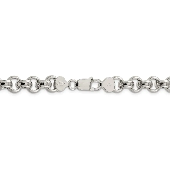 Sterling Silver 95mm Semisolid Rolo ChainWBCQFC10924 WB Choice Jewelry Rings Sterling Silver 95mm Semisolid Rolo ChainWBCQFC10924 WB Choice Jewelry Rings