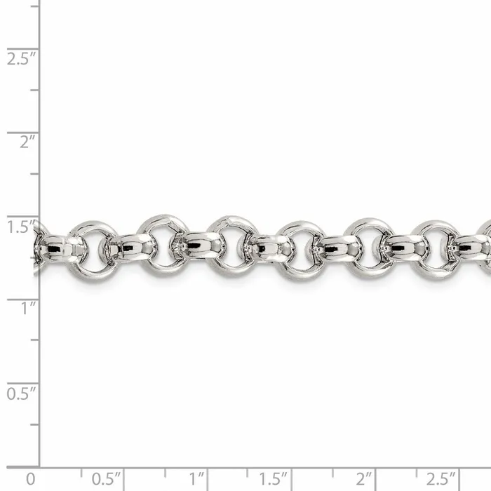 Sterling Silver 95mm Semisolid Rolo ChainWBCQFC10924 WB Choice Jewelry Rings Sterling Silver 95mm Semisolid Rolo ChainWBCQFC10924 WB Choice Jewelry Rings