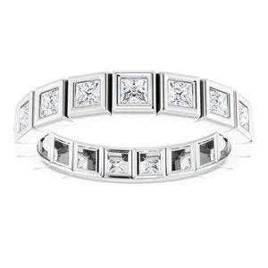 WB Choice Jewelry 14K White 78 CTW Diamond Eternity Band 12362460157PSTWBC Rings