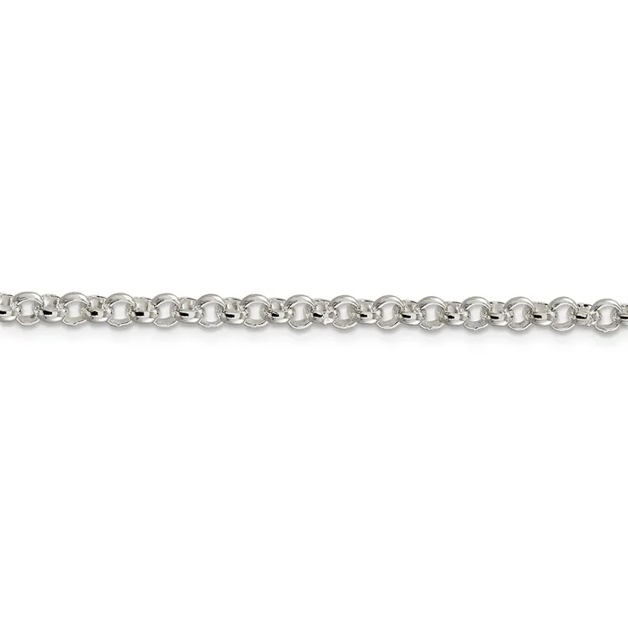 WB Choice Jewelry Rings Sterling Silver 4mm Rolo ChainWBCQFC522