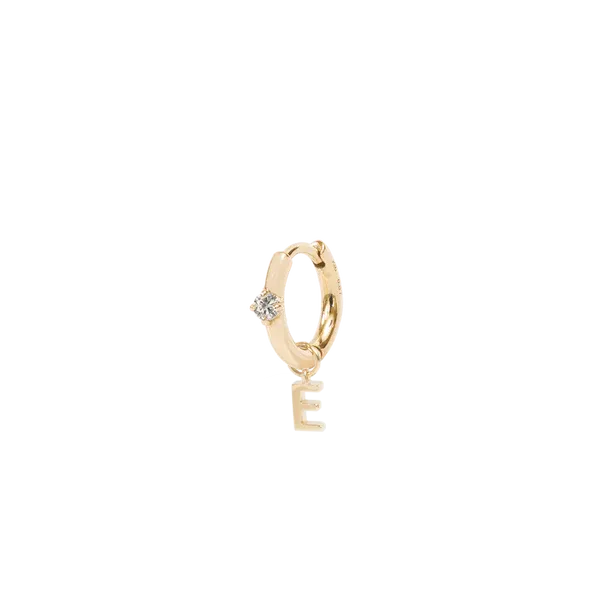 PRMAL Charm Necklaces Letter Hoop Charm